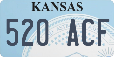 KS license plate 520ACF