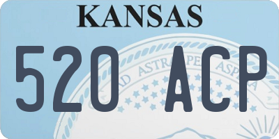 KS license plate 520ACP