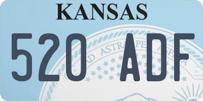 KS license plate 520ADF