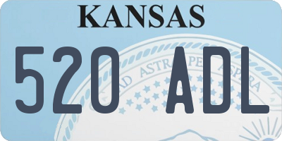 KS license plate 520ADL