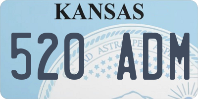 KS license plate 520ADM