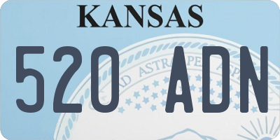 KS license plate 520ADN