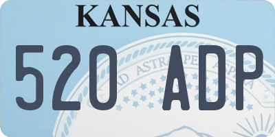 KS license plate 520ADP