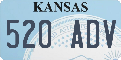 KS license plate 520ADV
