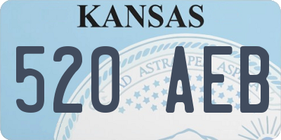 KS license plate 520AEB