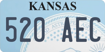 KS license plate 520AEC