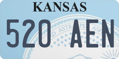 KS license plate 520AEN