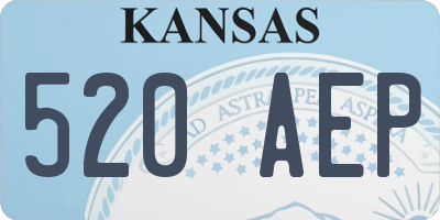 KS license plate 520AEP