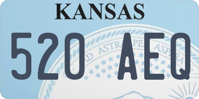 KS license plate 520AEQ