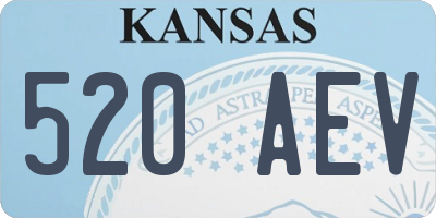 KS license plate 520AEV