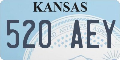 KS license plate 520AEY