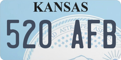 KS license plate 520AFB