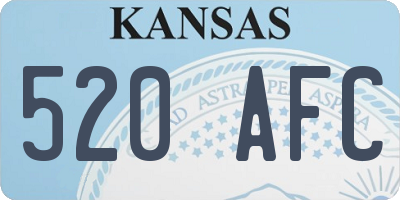 KS license plate 520AFC