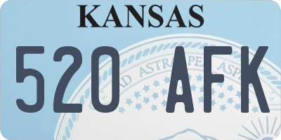 KS license plate 520AFK