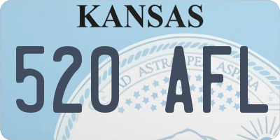 KS license plate 520AFL