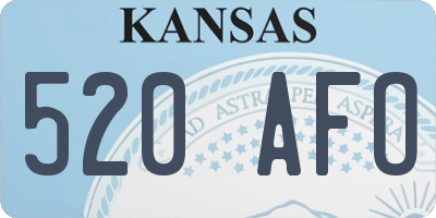 KS license plate 520AFO