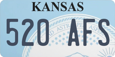 KS license plate 520AFS