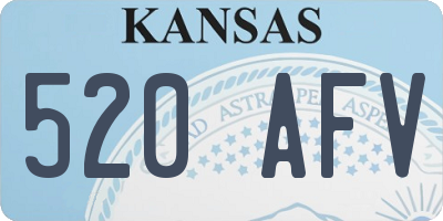 KS license plate 520AFV