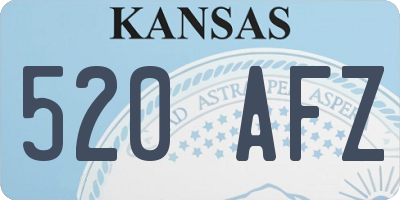 KS license plate 520AFZ