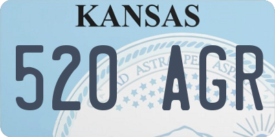 KS license plate 520AGR
