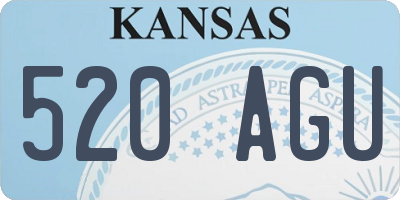 KS license plate 520AGU