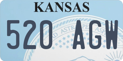 KS license plate 520AGW