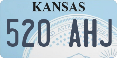 KS license plate 520AHJ