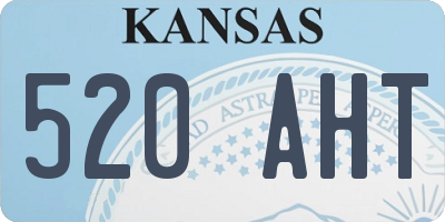 KS license plate 520AHT