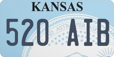 KS license plate 520AIB