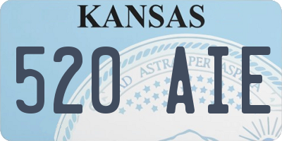 KS license plate 520AIE
