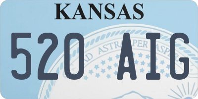KS license plate 520AIG