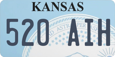 KS license plate 520AIH