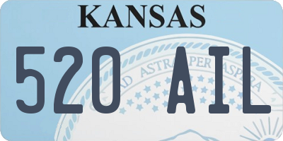 KS license plate 520AIL