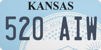 KS license plate 520AIW