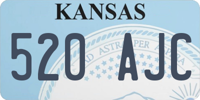 KS license plate 520AJC