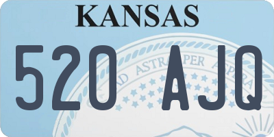 KS license plate 520AJQ