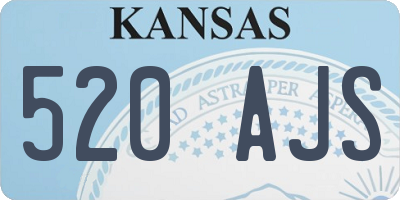 KS license plate 520AJS