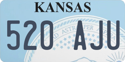 KS license plate 520AJU