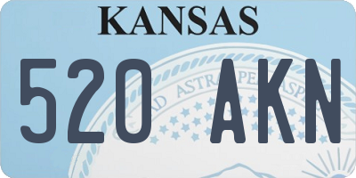 KS license plate 520AKN