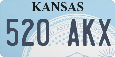 KS license plate 520AKX