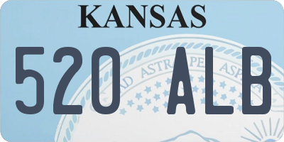 KS license plate 520ALB