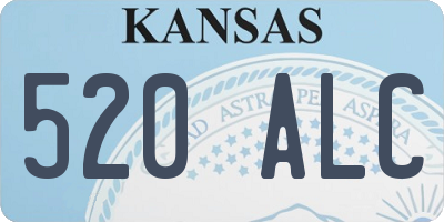 KS license plate 520ALC