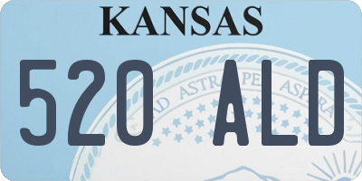 KS license plate 520ALD