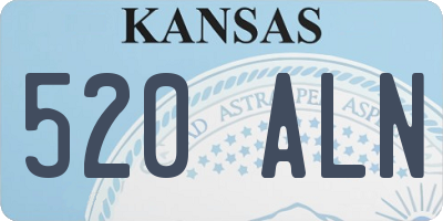 KS license plate 520ALN