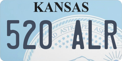 KS license plate 520ALR