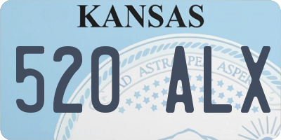 KS license plate 520ALX
