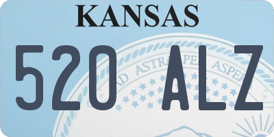 KS license plate 520ALZ