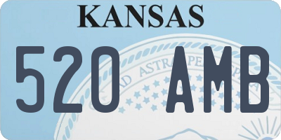 KS license plate 520AMB