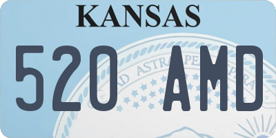KS license plate 520AMD