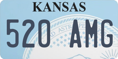 KS license plate 520AMG